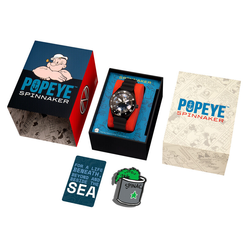 CHALLENGER SP-5163-03 POPEYE ANCHOR ARMS LIMITED EDITION Otomatik (Seiko NH35 Mekanizmalı) Erkek Kol Saati - Thumbnail