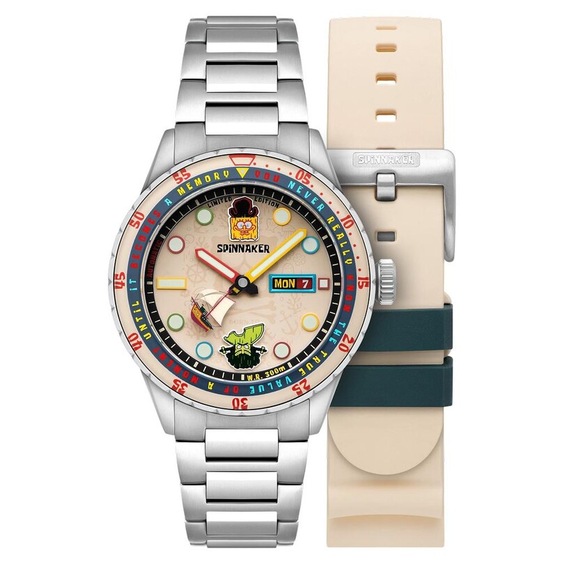 SPINNAKER - HASS SPONGEBOB SEARCH FOR SQUAREPANTS LIMITED EDITION SP-5171-11 Otomatik (Citizen Miyota 8205 Mekanizmalı) Erkek Kol Saati