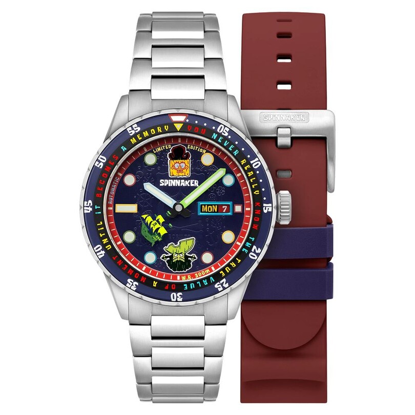 SPINNAKER - HASS SPONGEBOB SEARCH FOR SQUAREPANTS LIMITED EDITION SP-5171-22 Otomatik (Citizen Miyota 8205 Mekanizmalı) Erkek Kol Saati