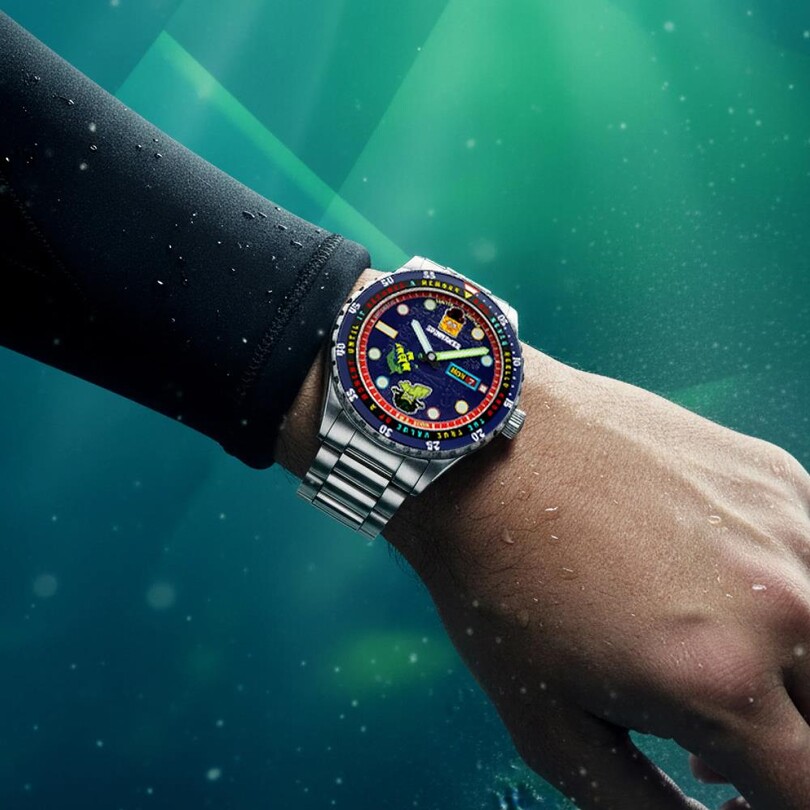 HASS SPONGEBOB SEARCH FOR SQUAREPANTS LIMITED EDITION SP-5171-22 Otomatik (Citizen Miyota 8205 Mekanizmalı) Erkek Kol Saati - Thumbnail