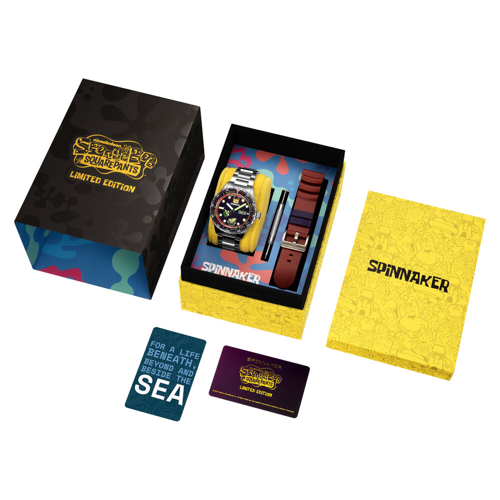 HASS SPONGEBOB SEARCH FOR SQUAREPANTS LIMITED EDITION SP-5171-22 Otomatik (Citizen Miyota 8205 Mekanizmalı) Erkek Kol Saati