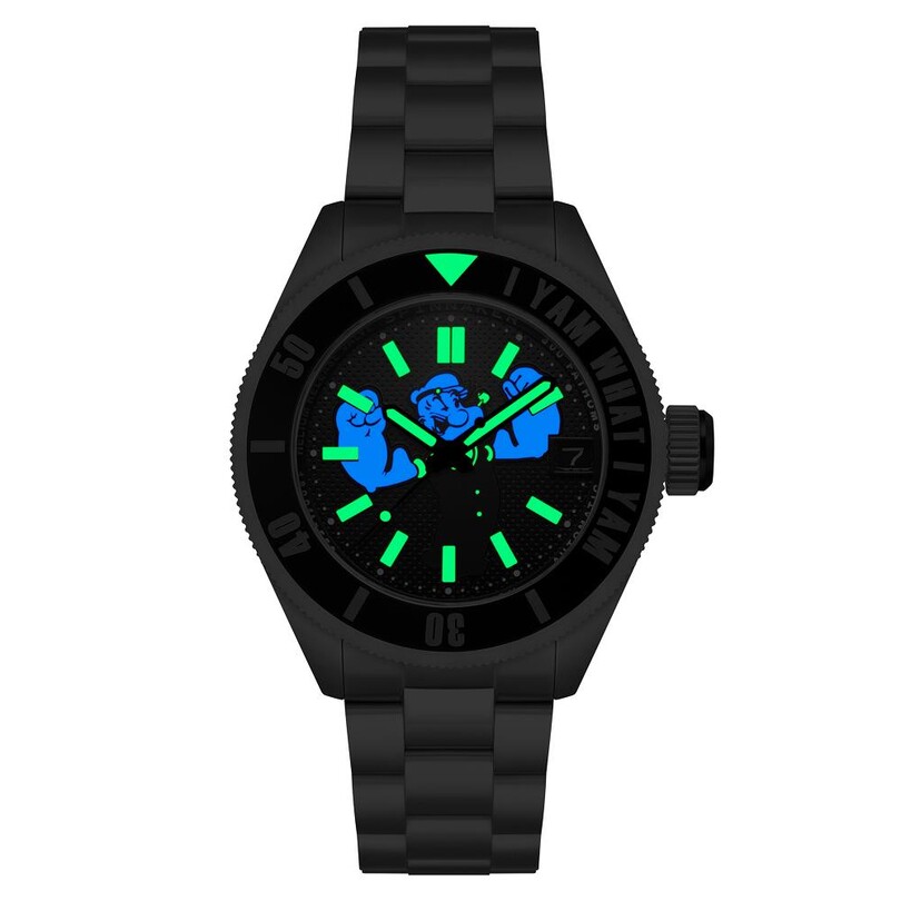 PICCARD POPEYE FOREARM FURY LIMITED EDITION SP-5173-11 Otomatik (Seiko NH35 Mekanizmalı) Erkek Kol Saati - Thumbnail