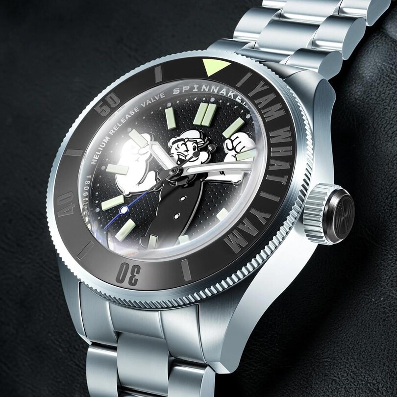 PICCARD POPEYE FOREARM FURY LIMITED EDITION SP-5173-11 Otomatik (Seiko NH35 Mekanizmalı) Erkek Kol Saati - Thumbnail