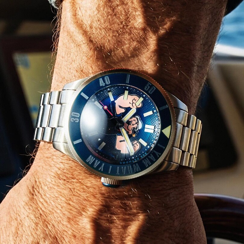PICCARD POPEYE FOREARM FURY LIMITED EDITION SP-5173-22 Otomatik (Seiko NH35 Mekanizmalı) Erkek Kol Saati - Thumbnail
