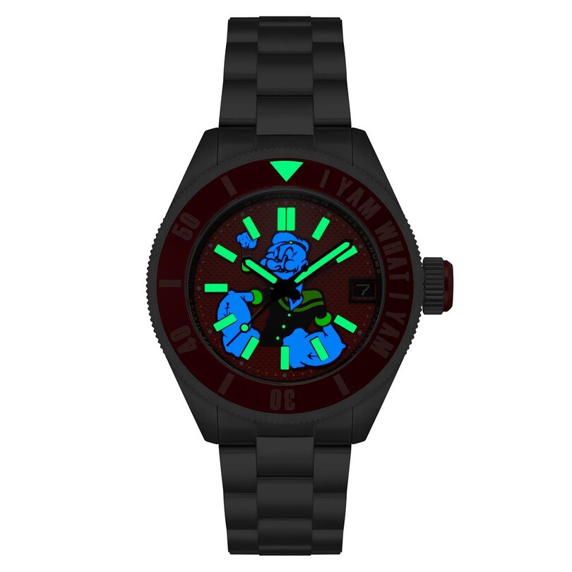 PICCARD POPEYE FOREARM FURY LIMITED EDITION SP-5173-33 Otomatik (Seiko NH35 Mekanizmalı) Erkek Kol Saati - Thumbnail