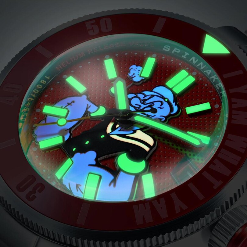PICCARD POPEYE FOREARM FURY LIMITED EDITION SP-5173-33 Otomatik (Seiko NH35 Mekanizmalı) Erkek Kol Saati - Thumbnail