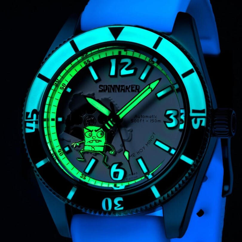 FLEUSS AUTOMATIC SPONGEBOB SQUAREPANTS DOODLEBOB LIMITED EDITION SP-5175-11 Otomatik (Seiko NH70 Mekanizmalı) Erkek Kol Saati - Thumbnail