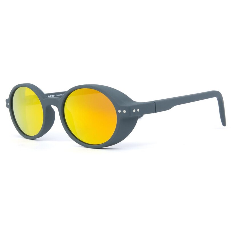 Sun's Good The Oval Gri Unisex Güneş Gözlüğü - Thumbnail