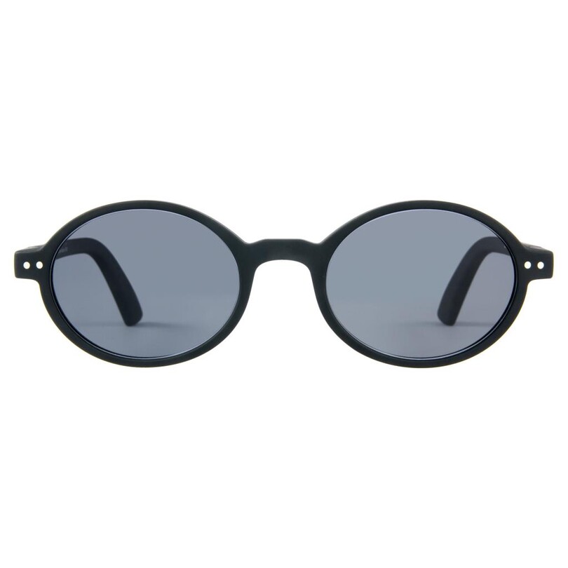 SUN'S GOOD - Sun's Good The Oval Mat Siyah Polarize Unisex Güneş Gözlüğü