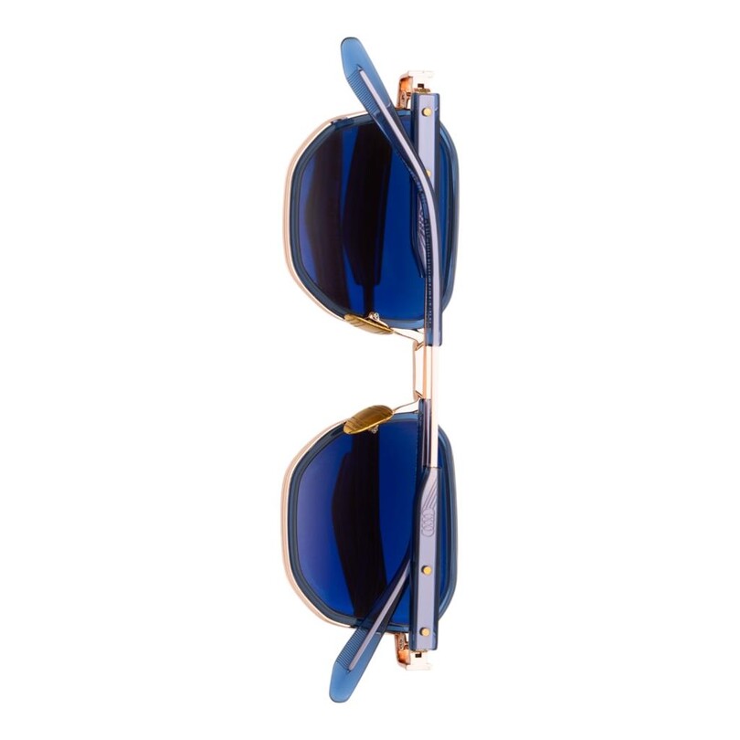 Unique Design Milano Ny Lights Lacivert Rose Gold Unisex Güneş Gözlüğü - Thumbnail