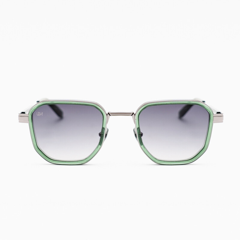 UDM - Unique Design Milano Ny Lights Yeşil Gümüş Unisex Güneş Gözlüğü