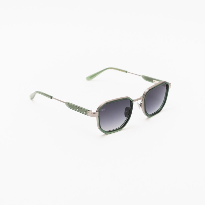 Unique Design Milano Ny Lights Yeşil Gümüş Unisex Güneş Gözlüğü - Thumbnail