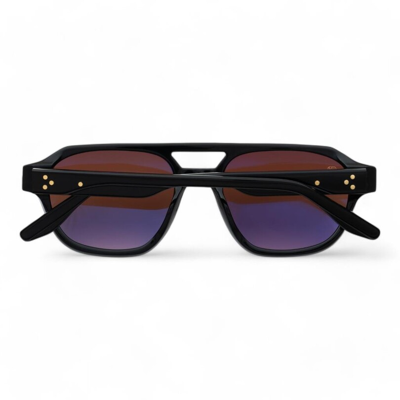 Unique Design Milano The Richie Siyah Unisex Güneş Gözlüğü - Thumbnail