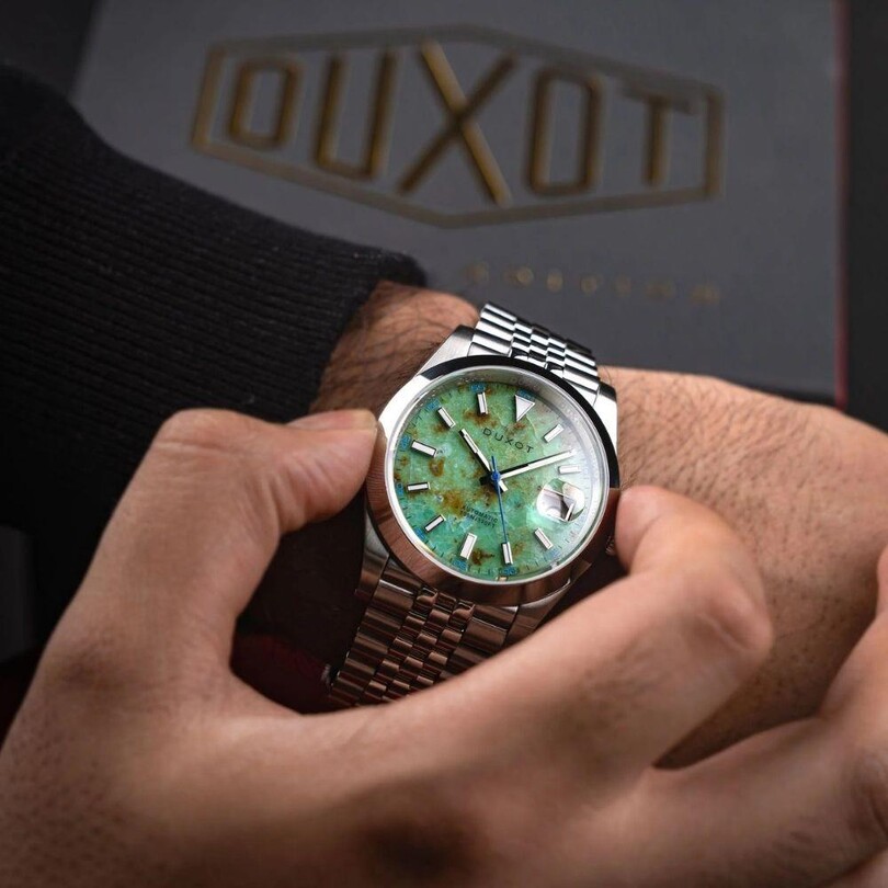 VEZETO LIME GREEN GEMSTONE LIMITED EDITION DX-2061-55 Erkek Kol Saati - Thumbnail