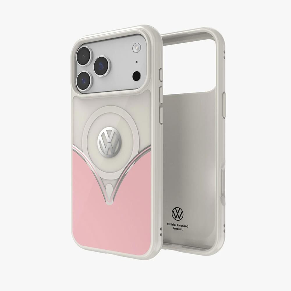 Volkswagen iPhone 17 Pro Max Uyumlu Kılıf - Pudra Pembe