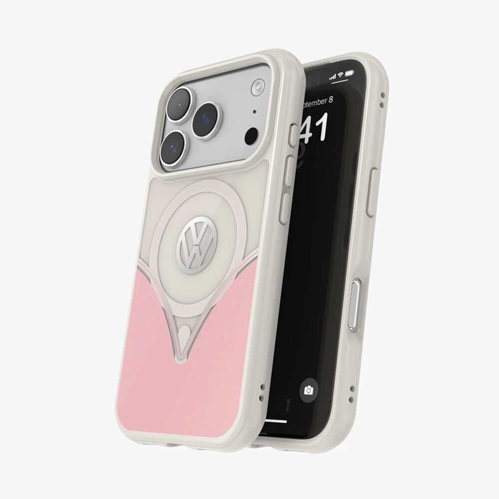 Volkswagen iPhone 17 Pro Max Uyumlu Kılıf - Pudra Pembe