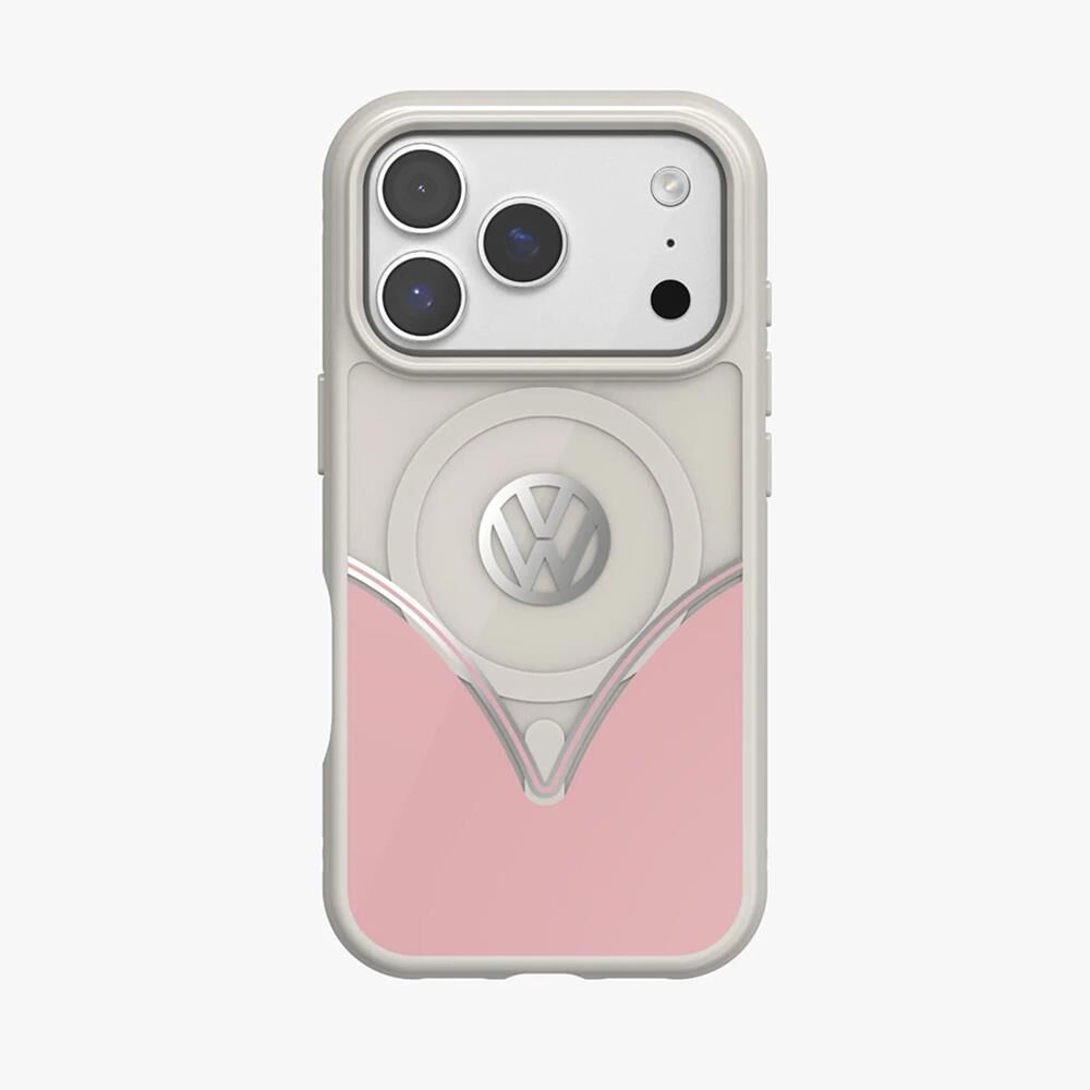 Volkswagen iPhone 17 Pro Uyumlu Kılıf - Pudra Pembe